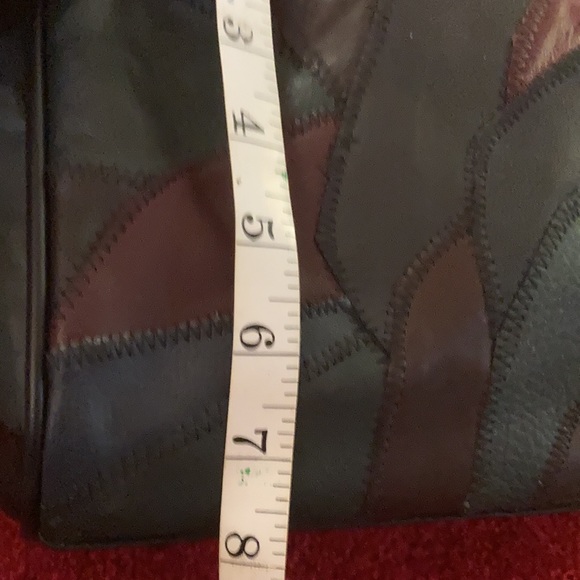 NWT Four Seasons Genuine Soft Leather Patchwork  Crossbody Purse - Picture 6 of 7